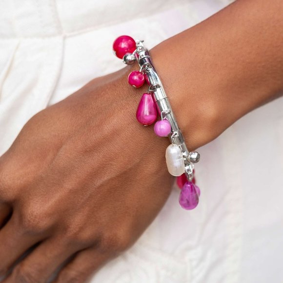 paparazzi Jewelry - Lush Landscaping - Pink Bracelet